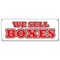 Signmission WE SELL BOXES BANNER SIGN sale box boxes storage moving mover truck rental B-We Sell Boxes - alternate 1